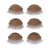 3 Pares de Párpados Reemplazados, Maquillaje de Silicona Reemplazados Párpados con Pestañas de Reemplazo de Párpados Dobles para el Entrenamiento de Pestañas, Principiantes, (Café)
